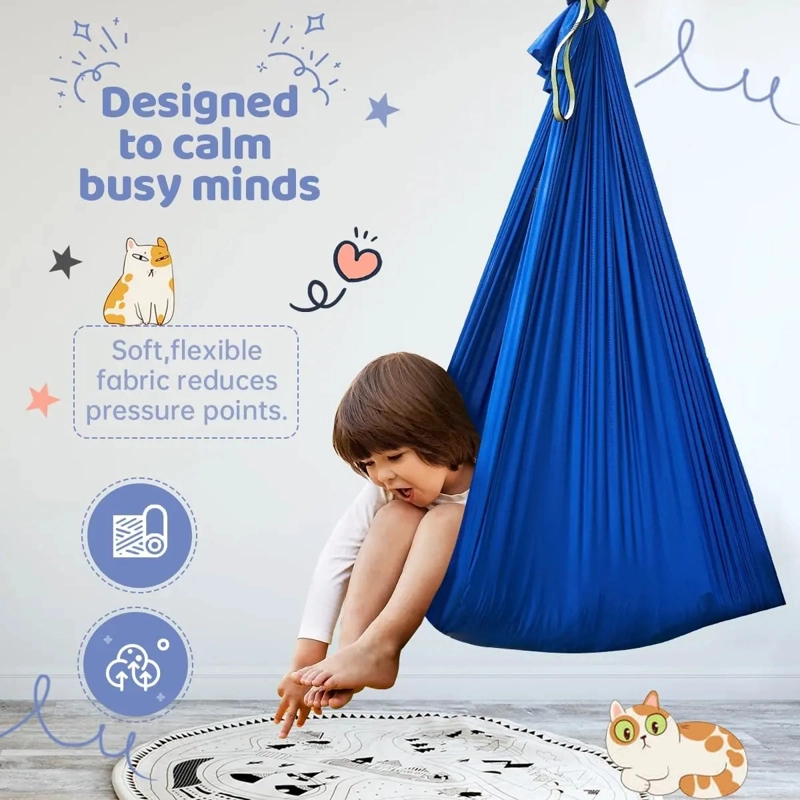 HAMACA SENSORIAL INFANTIL PARA ADULTOS CON CADENA FIJA - 3