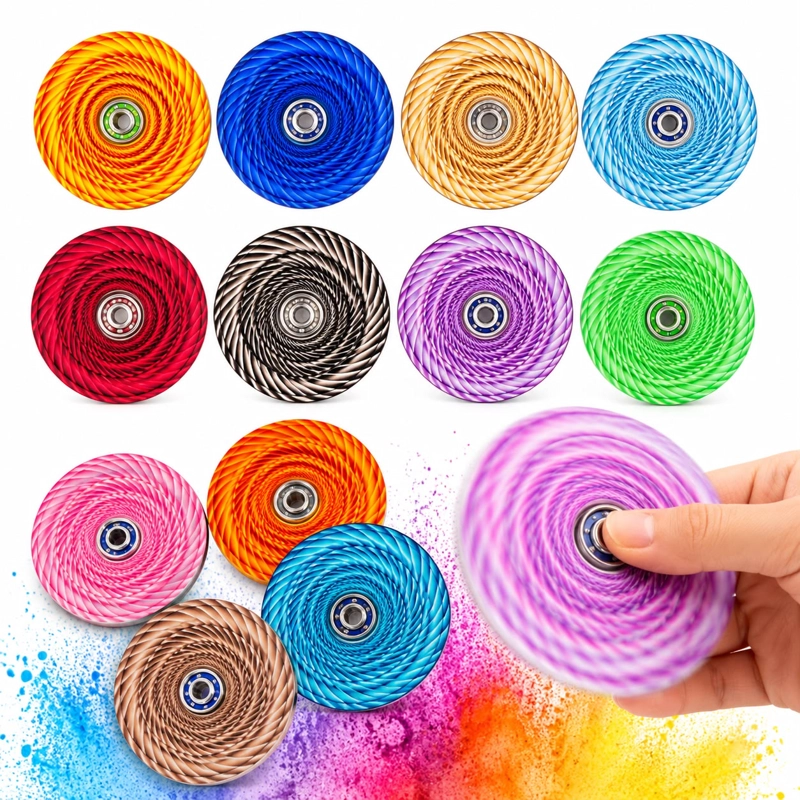 SPINNER GIRATORIO HIPNOTICO COLORES DIVERTIDOS - 2