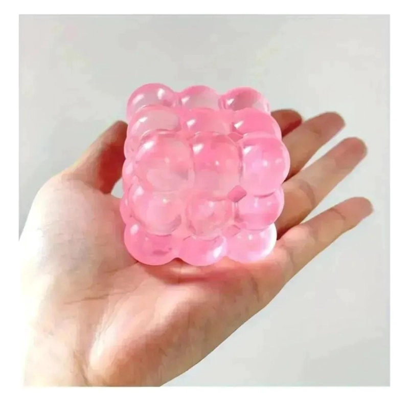 SQUISHY DE SILICONA FORMA DE CUBO BURBUJAS - 1