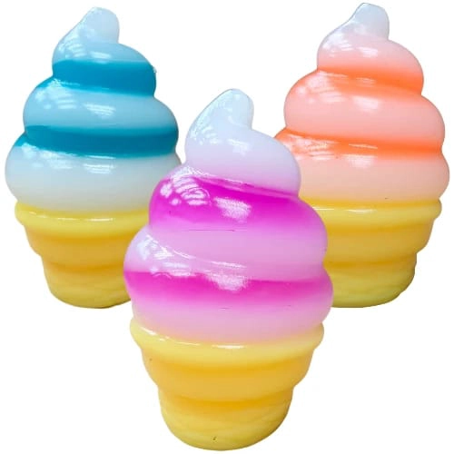 SQUISHY HELADO ANTIESTRES JUGUETE SUAVE CONO - 2