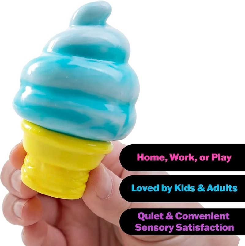 SQUISHY HELADO ANTIESTRES JUGUETE SUAVE CONO - 5
