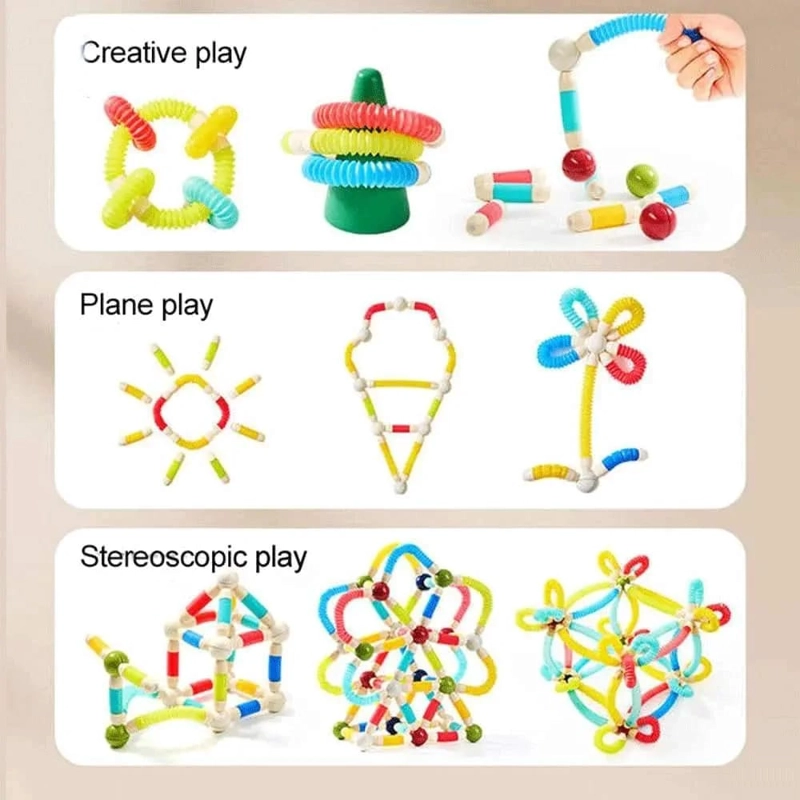 JUEGOS TUBOS MAGNETICOS 26 PIEZAS CONSTRUCCION - 3