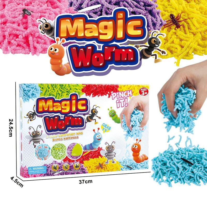GUSANOS MAGICOS MASILLA SENSORIAL JUGUETE - 2