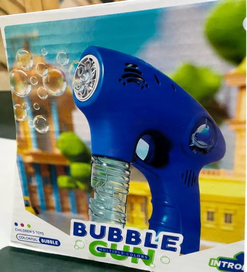 LANZADOR DE BURBUJAS JUGUETE PISTOLA SOPLADOR - 4