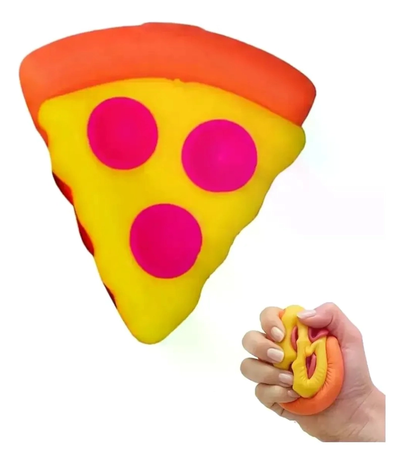 SQUISHY PIZZA COLORIDA DE SILICONA ANTIESTRES FIDGET - 1