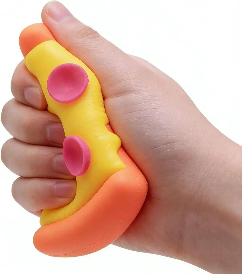 SQUISHY PIZZA COLORIDA DE SILICONA ANTIESTRES FIDGET - 2