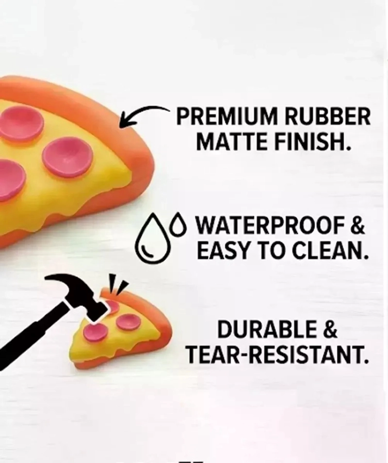SQUISHY PIZZA COLORIDA DE SILICONA ANTIESTRES FIDGET - 3