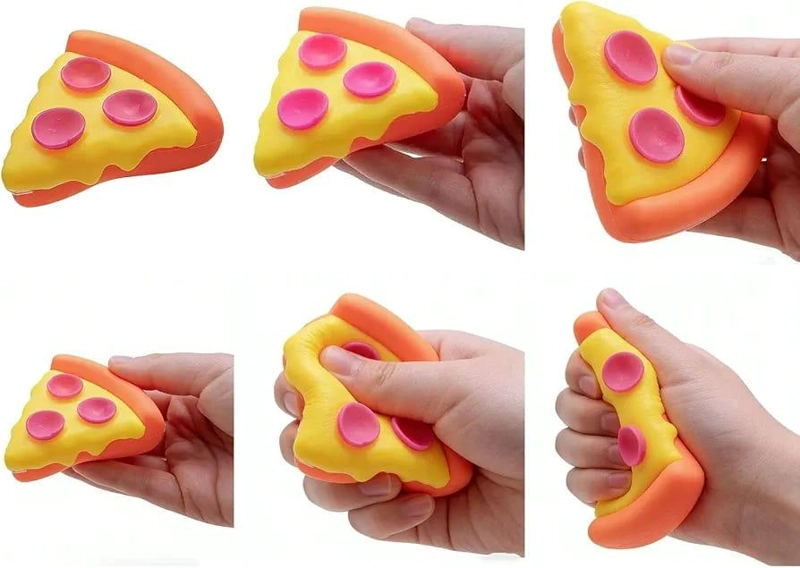 SQUISHY PIZZA COLORIDA DE SILICONA ANTIESTRES FIDGET - 6
