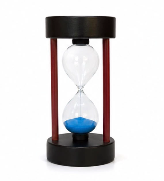 RELOJ DE ARENA COLOR TIEMPO 5 MINUTOS CRISTAL - 1