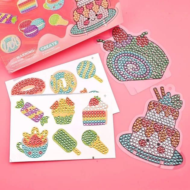 KIT MANUALIDADES DIAMANTES BRILLANTES CREAR STICKERS - 2