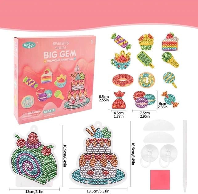 KIT MANUALIDADES DIAMANTES BRILLANTES CREAR STICKERS - 3