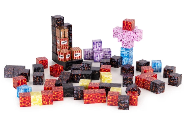 BLOQUES CUBOS MAGNETICOS 117 PZS JUGUETE DIDACTICO NIÑOS - 2