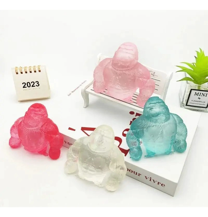 GORILA GEL SQUISHY TOY JUGUETE ANTI ESTRES ESTIRA - 2