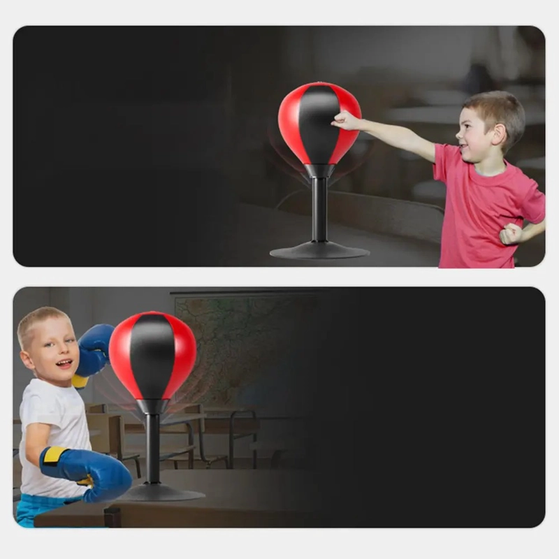 SET DE BOXEO NIÑOS GUANTE Y PERA CON BASE - 4