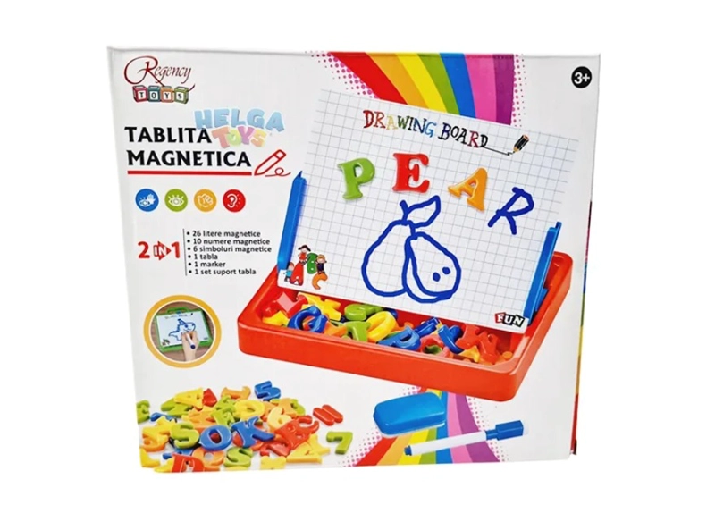 PIZARRA MAGNETICA 2 EN 1 ABECEDARIO NUMEROS DIDACTICO - 2