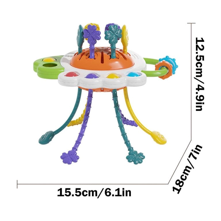 MORDEDOR JUGUETE EDUCATIVO BUHO BEBE SENSORIAL - 3