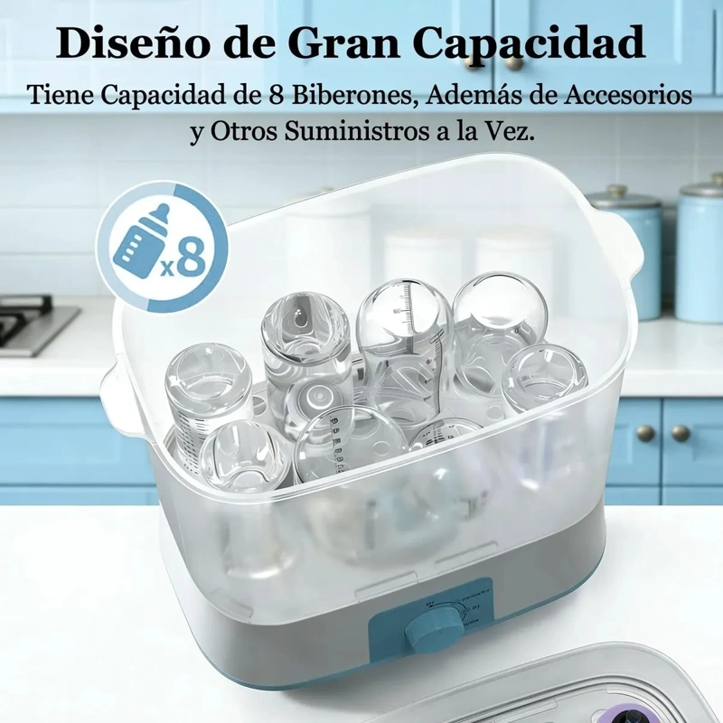 ESTERILIZADOR DE MAMADERAS A VAPOR CON SECADOR 2 EN 1 - 2