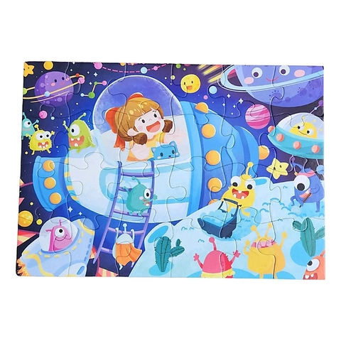 ROMPECABEZAS 24 PIEZAS ESPACIO NIÑOS INFANTIL - 1