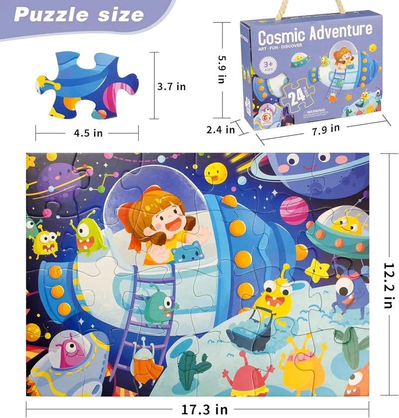 ROMPECABEZAS 24 PIEZAS ESPACIO NIÑOS INFANTIL - 4
