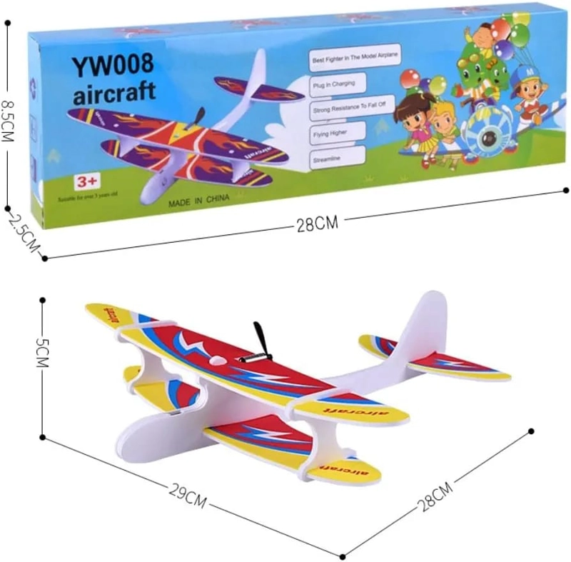 AVION PLANEADOR CON MOTOR BATERIA RECARGABLE - 4