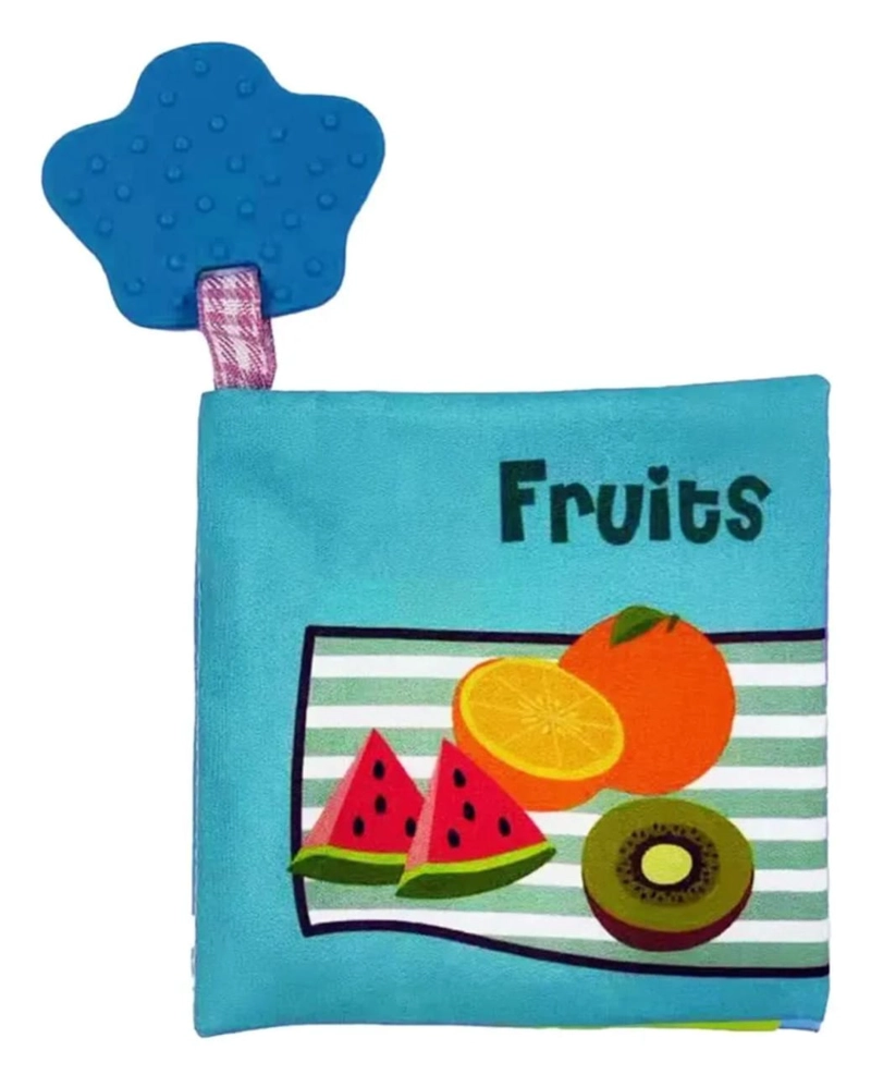 LIBRO DE TELA EDUCATIVO COMIDA FRUTAS PARA BEBE - 2
