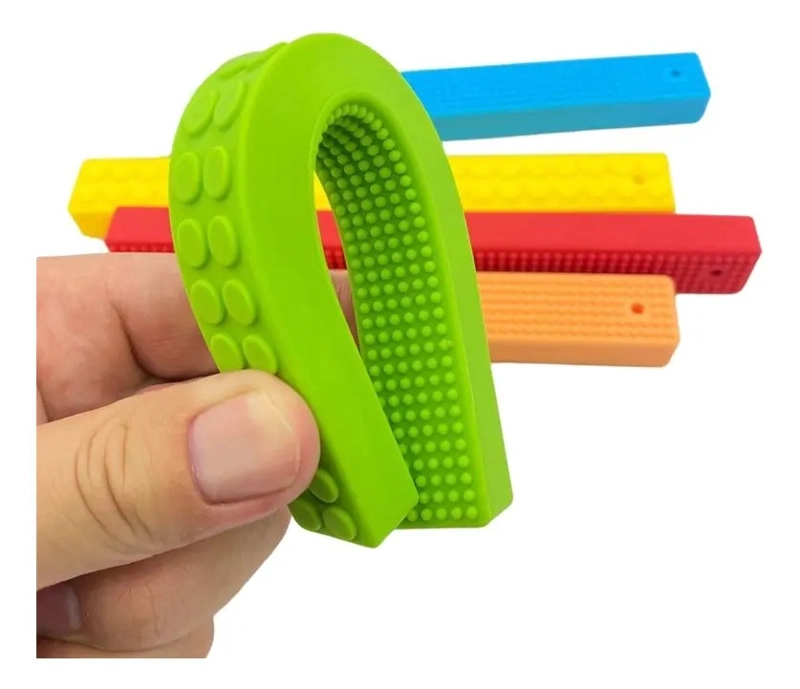 JUGUETE SENSORIAL BARRA  SILICONA FLEXIBLE ANTIESTRES - 1