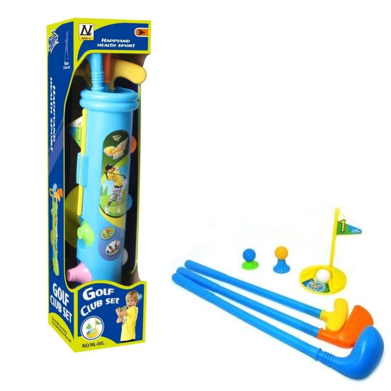 SET GOLF NIÑOS PALOS PELOTAS JUGUETE DEPORTE PORTATIL - 1