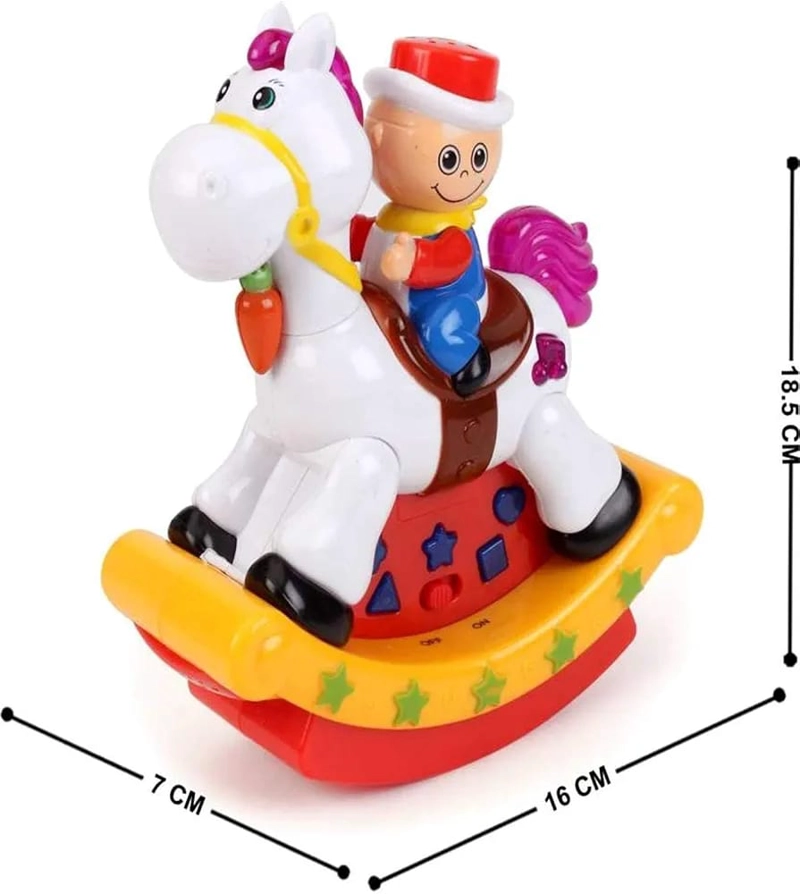 CABALLO BALANCIN MUSICAL CON LUCES Y SONIDO - 2