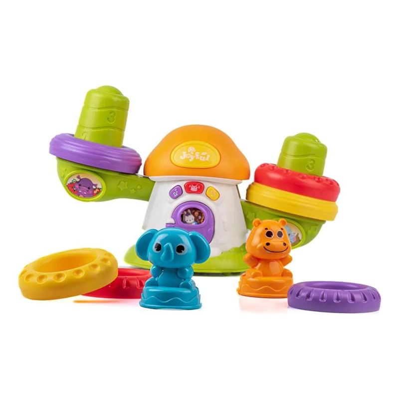 JUGUETE APILABLE  ANILLOS BALANCIN MUSICAL BEBE - 2