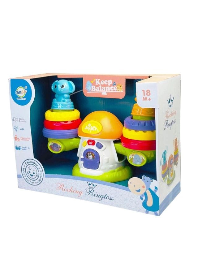 JUGUETE APILABLE  ANILLOS BALANCIN MUSICAL BEBE - 3
