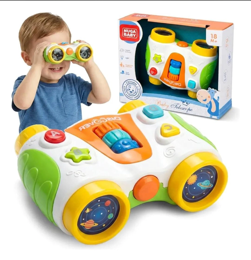 BINOCULARES JUGUETE BEBE EDUCATIVO MUSICAL INTERACTIVO - 2