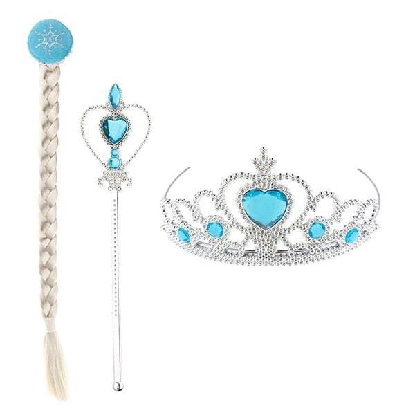 SET ACCESORIOS VARITA  TRENZA NIÑAS - 1