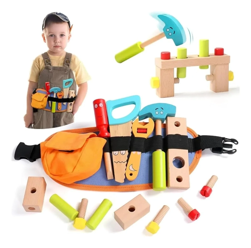 KIT CINTURON DE HERRAMIENTAS DE CONSTRUCCION  PARA NIÑOS - 3