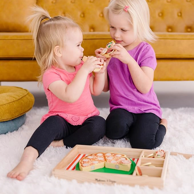 PIZZA DE MADERA  36 PIEZAS JUGUETE INFANTIL - 4