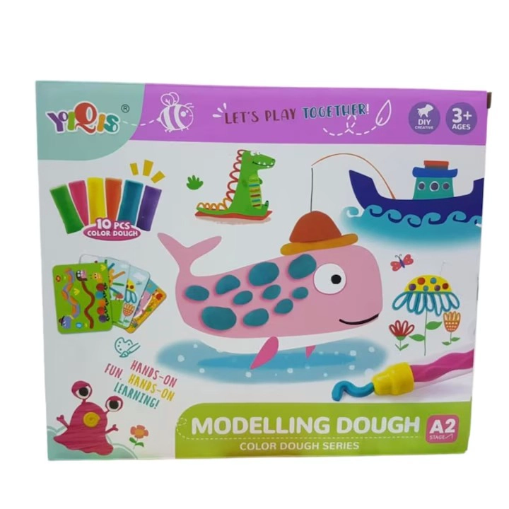 PLASTILINA SET COLORES  MASA MODELAR NIÑOS - 1