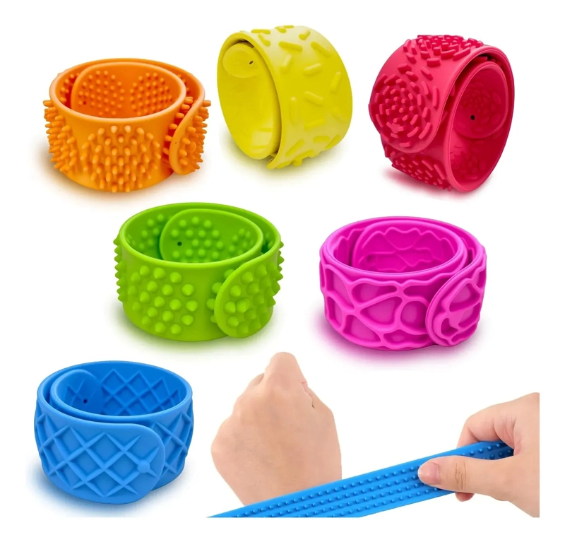 SET PULSERAS ANTIESTRES  SENSORIAL TEXTURIZADAS - 2