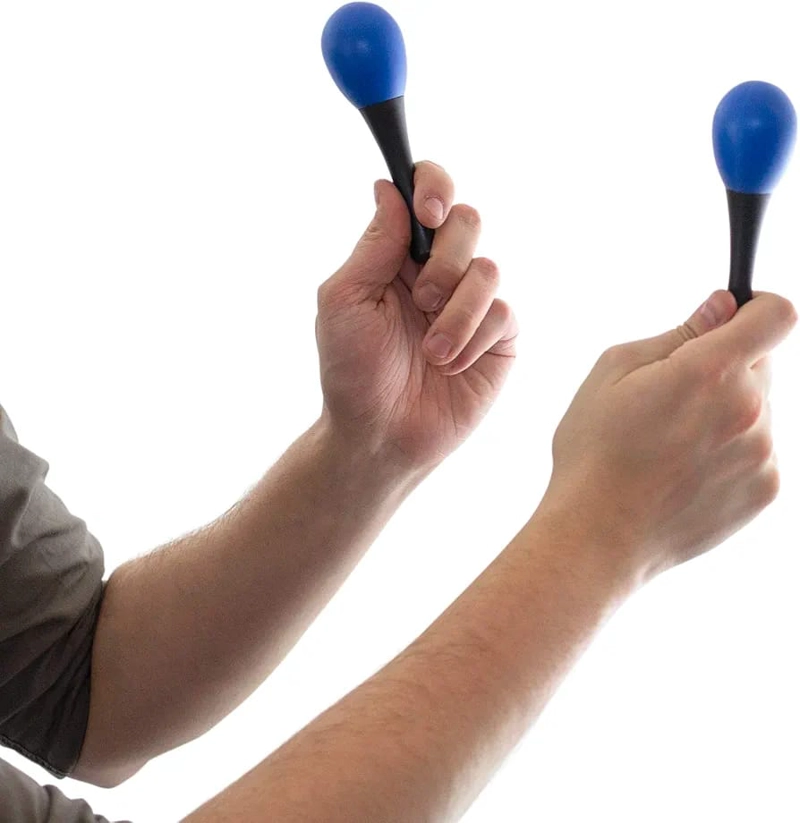 PAR DE MARACAS MUSICALES DE MANO  PERCUSION INFANTIL - 2