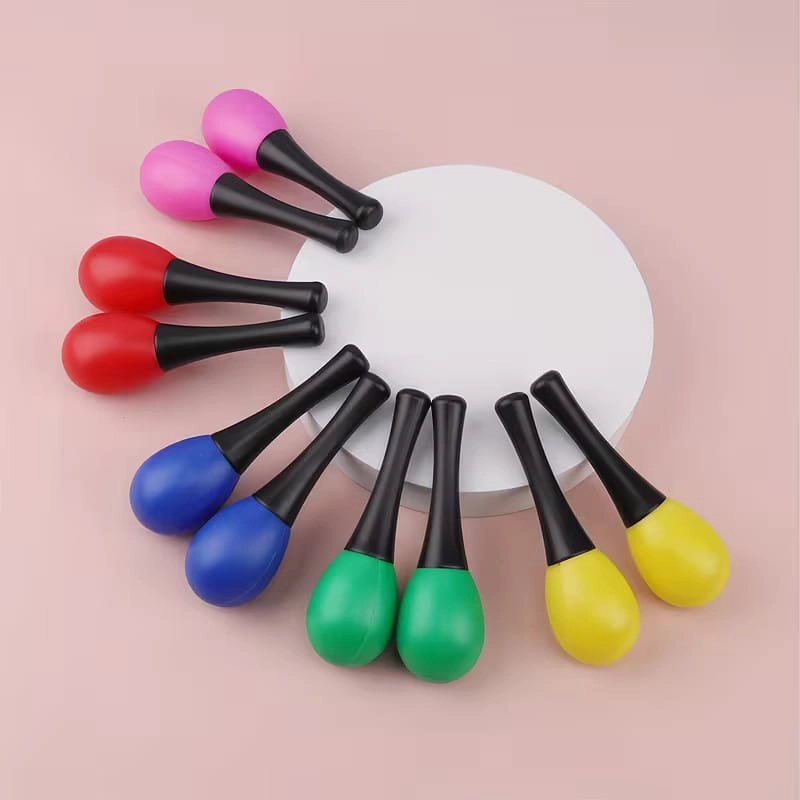 PAR DE MARACAS MUSICALES DE MANO  PERCUSION INFANTIL - 4