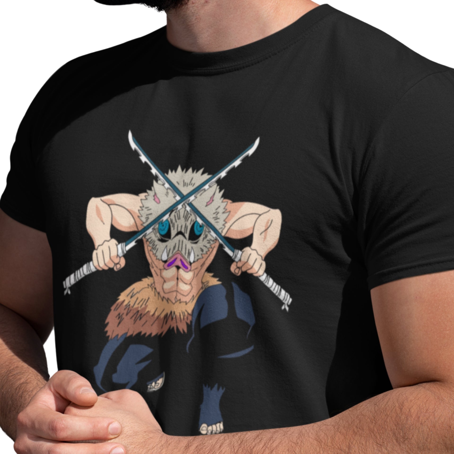POLERA ANIMÉ KIMETSU NO YAIBA DEMON SLAYER INOSUKE - 1
