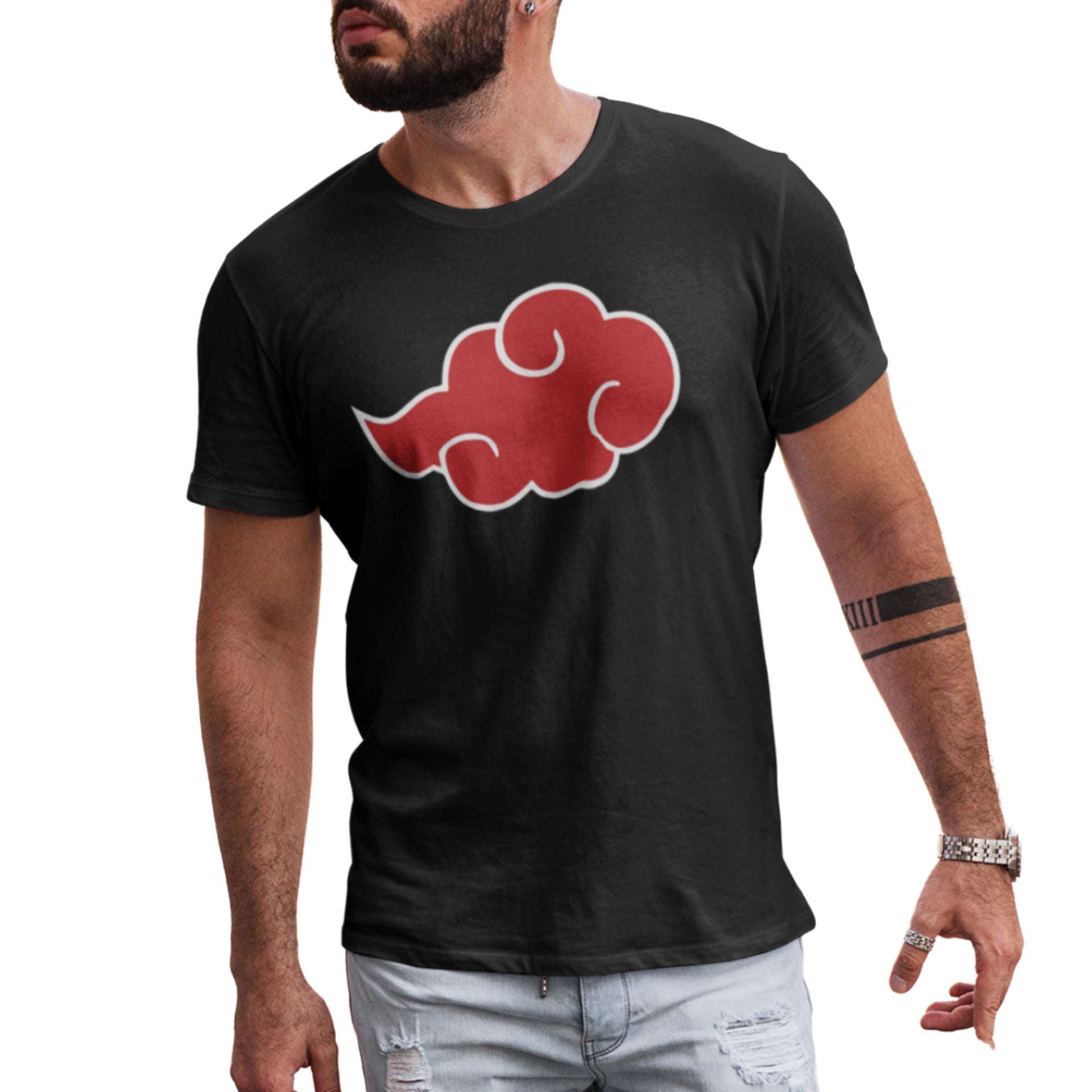 POLERA ANIMÉ NARUTO AKATSUKI - 1