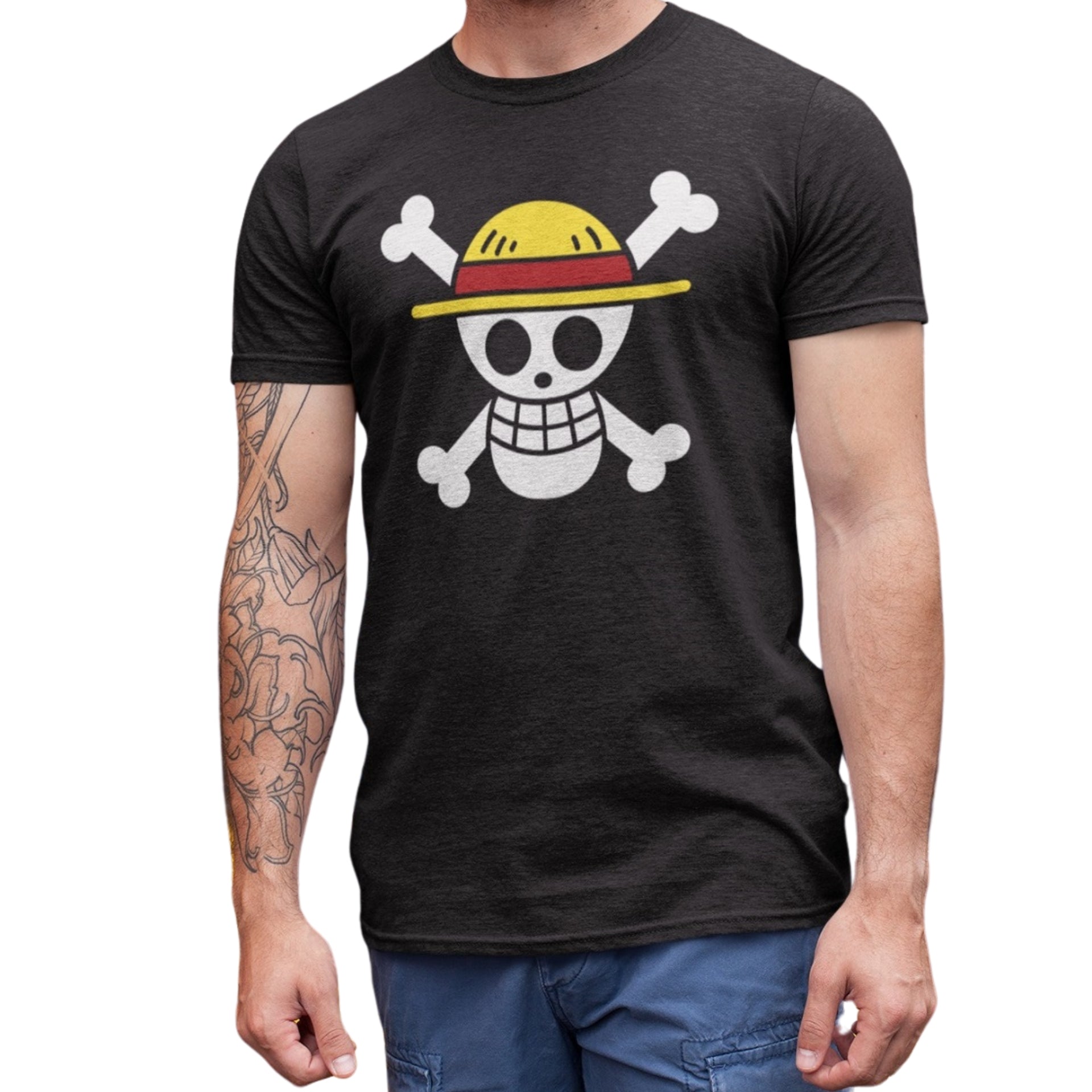 POLERA ANIMÉ ONE PIECE CALAVERA DE LUFFY - 1