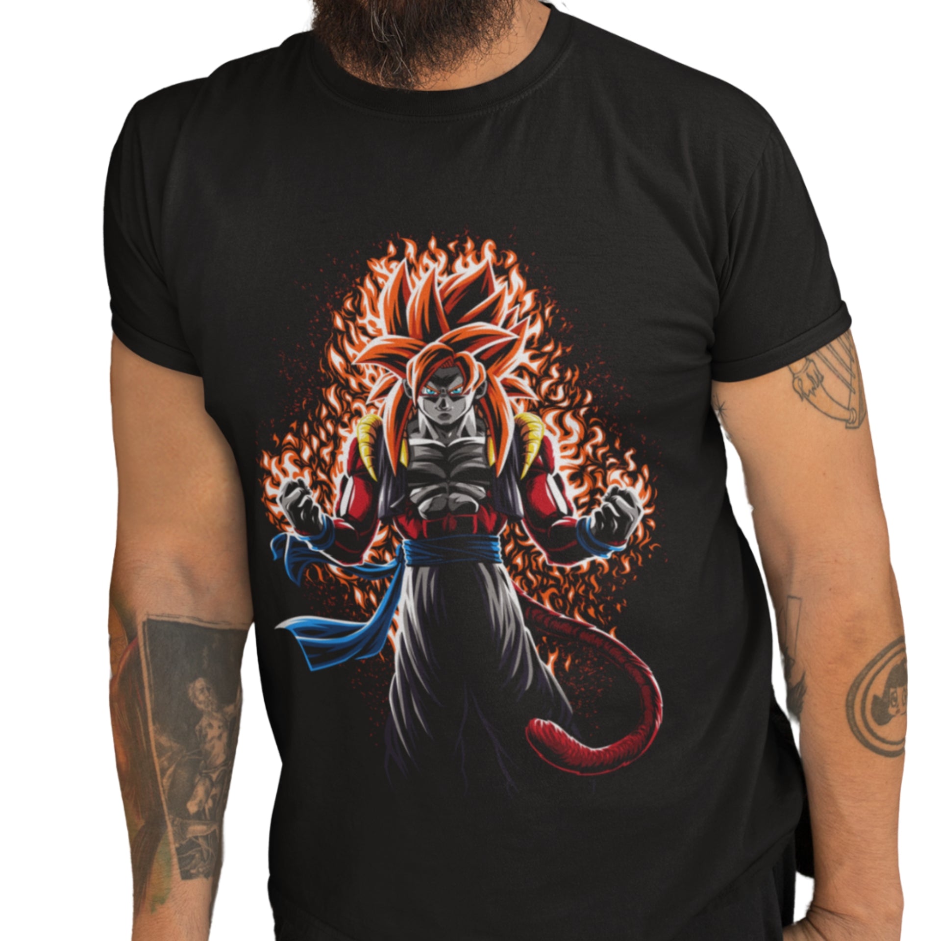 POLERA ANIMÉ DRAGON BALL: GOGETA SUPER SAIYAN 4 - 1