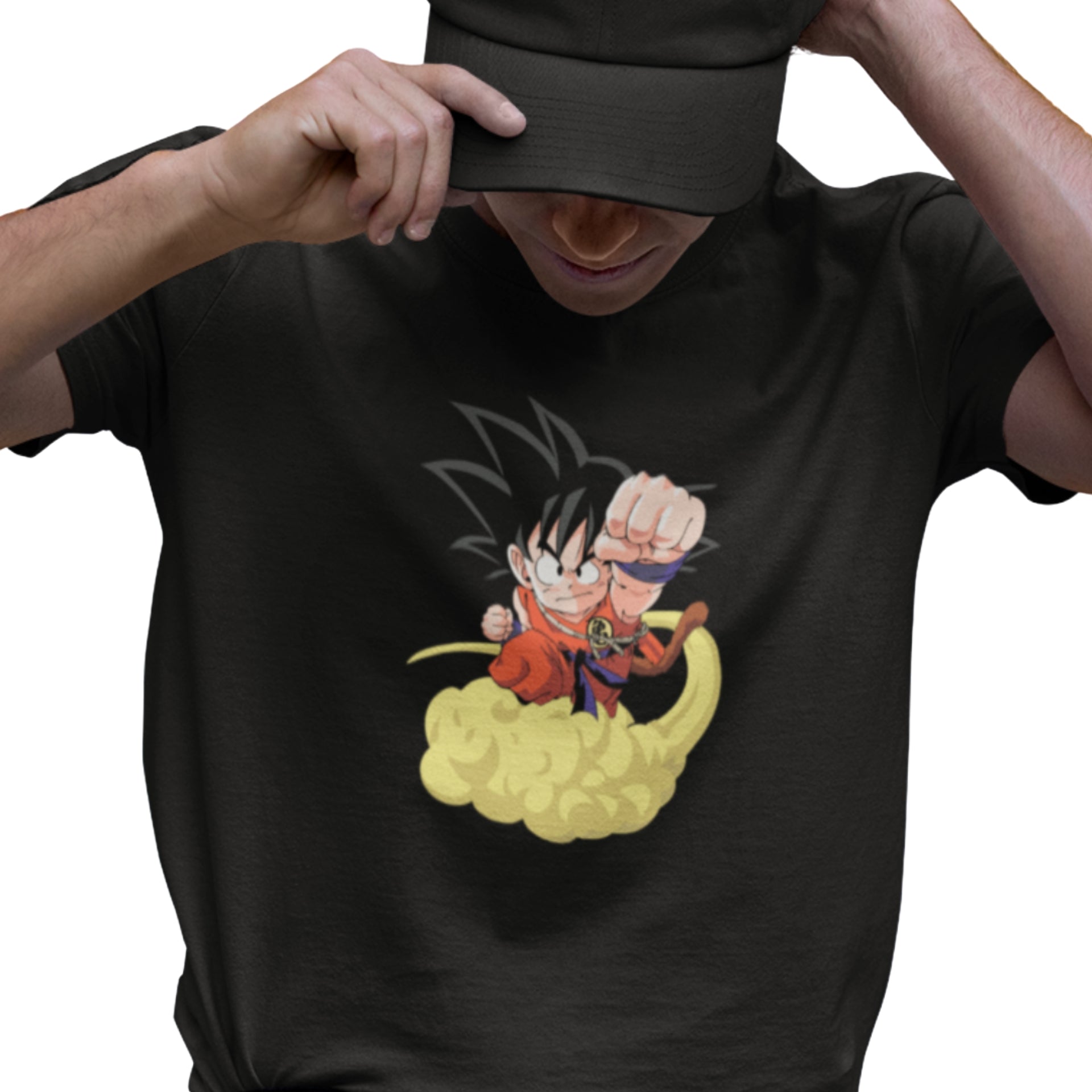 POLERA ANIMÉ DRAGON BALL: GOKÚ EN NUBE VOLADORA - 1