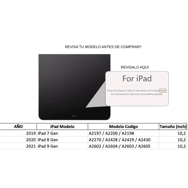 FUNDAS CON TECLADO PARA IPAD 10.2 (7-8-9 GEN) INCLUYE LETRA Ñ - 3