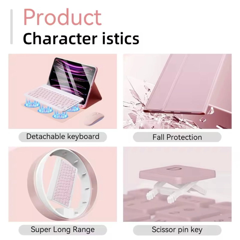 FUNDAS CON TECLADO PARA IPAD 10.2 (7-8-9 GEN) INCLUYE LETRA Ñ - 5