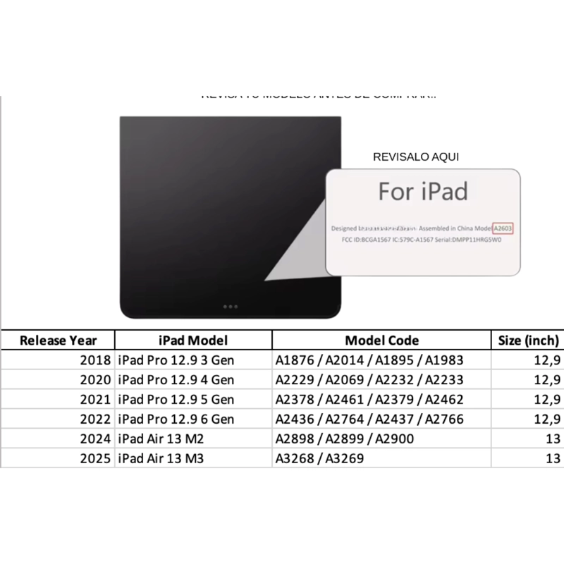 FUNDAS CON TECLADO PARA IPAD AIR 13 M2/M3 - 12.9 INCLUYE LETRA Ñ - 3