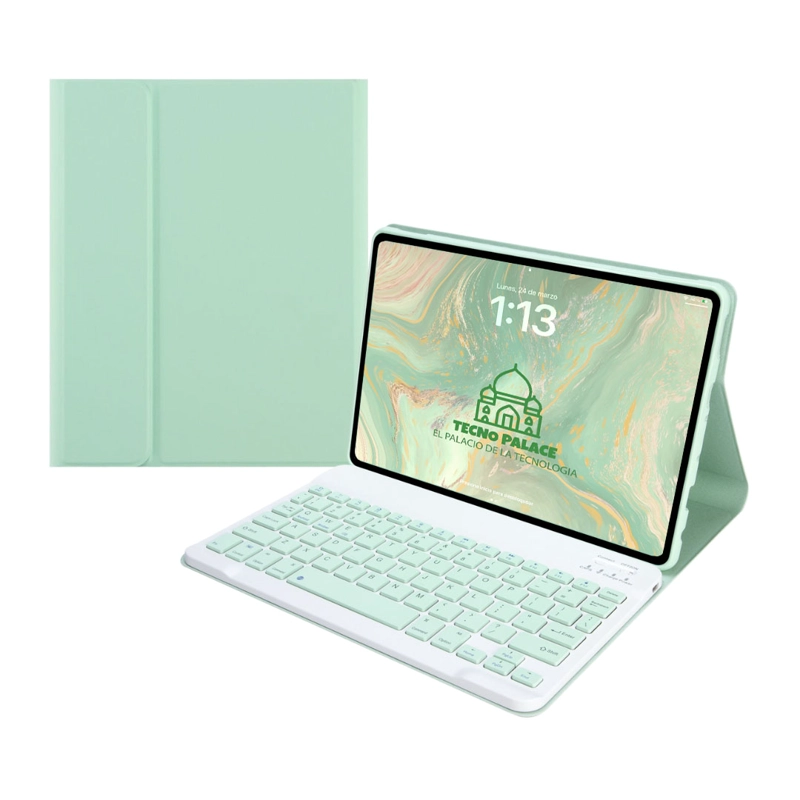FUNDAS CON TECLADO PARA IPAD MINI 1/2/3/4/5 INCLUYE LETRA Ñ - 2