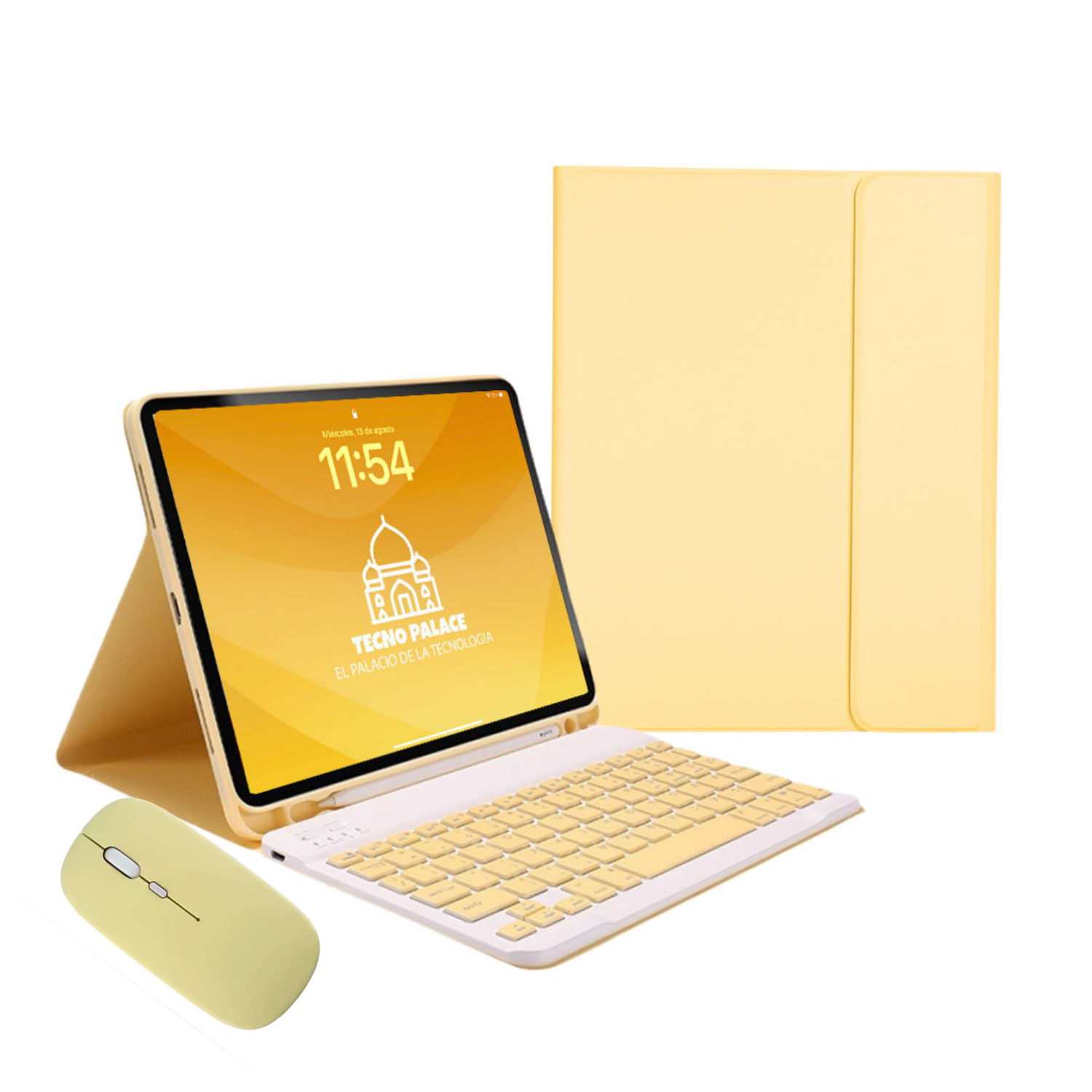 FUNDAS CON TECLADO Y MOUSE PREMIUM PARA IPAD 10 GEN / A16 (11 GEN) INCLUYE LETRA Ñ - 4