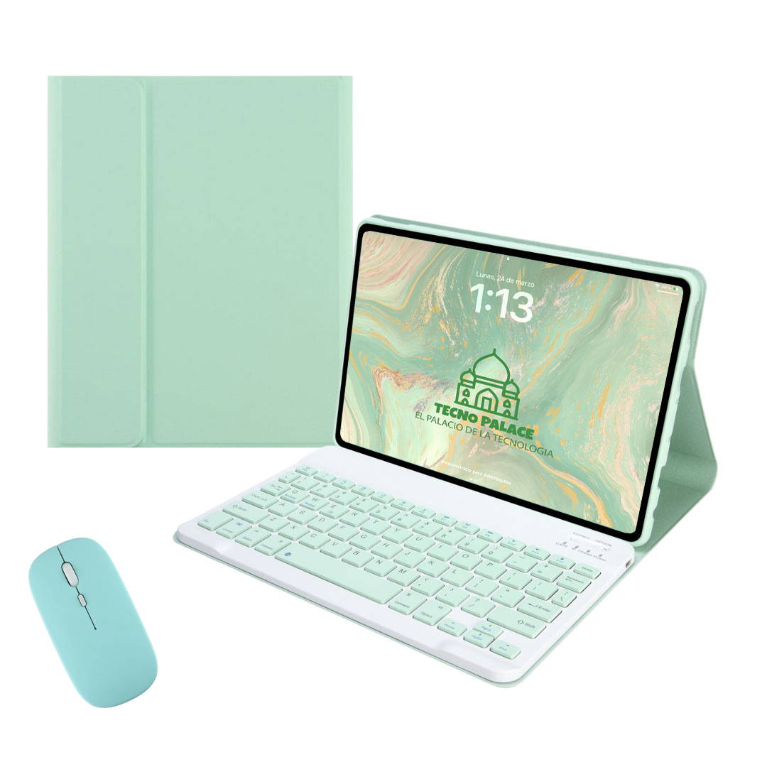 FUNDAS CON TECLADO Y MOUSE PREMIUM PARA IPAD PRO 11 (2018/2020/2021/2022) INCLUYE LETRA Ñ - 5