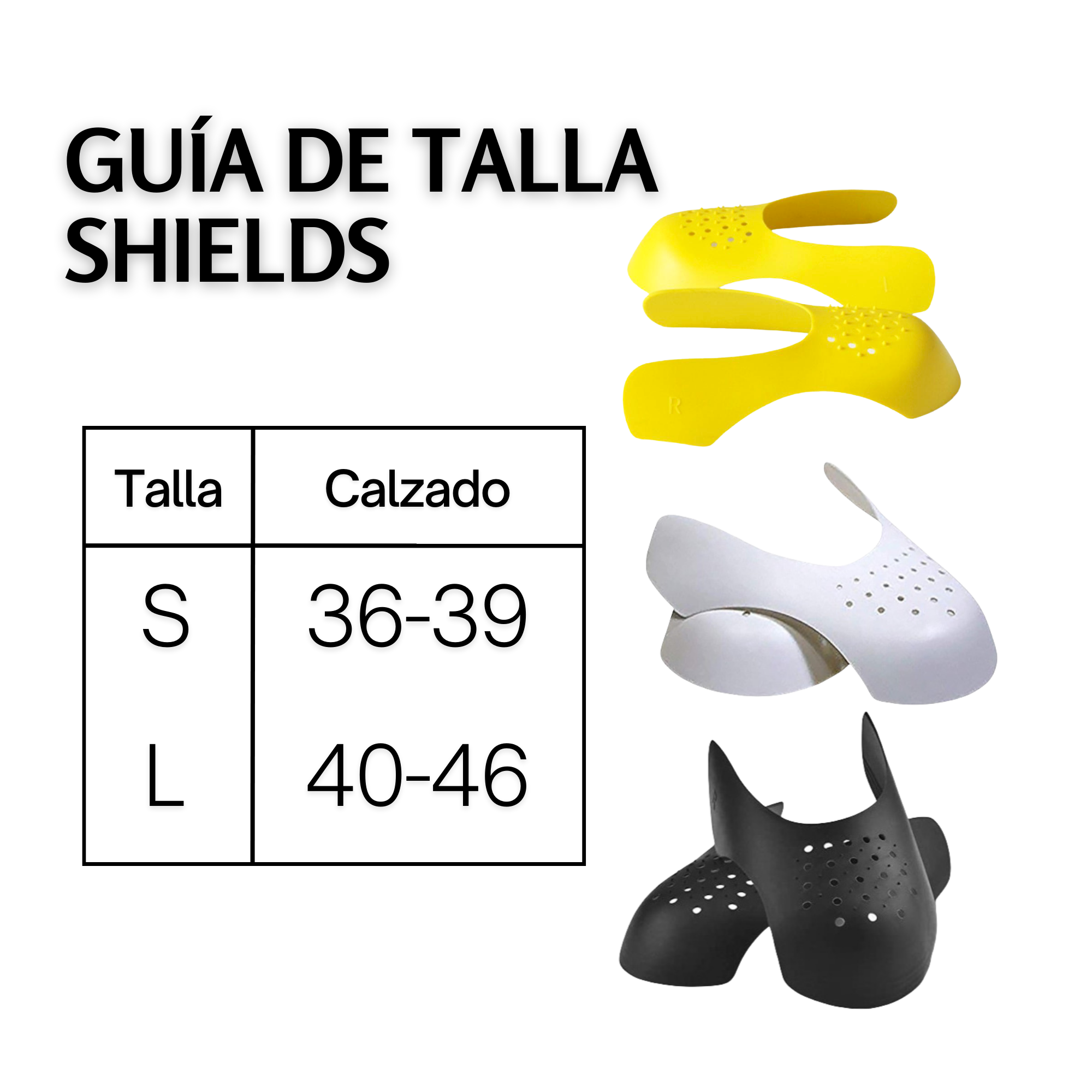 SNEAKERS SHIELDS PROTECTOR ANTIARRUGAS PARA ZAPATILLAS - 2 PARES - 7